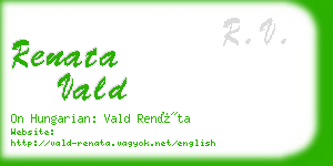 renata vald business card